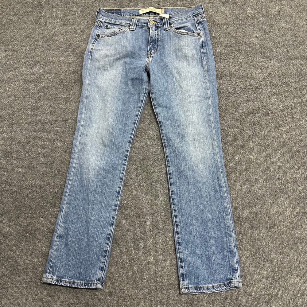 Levi's Jeans Womens Size 6 Blue 505 Nouveau Low Straight Leg Denim Stretch Pants